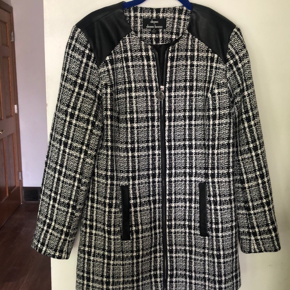 Black and White Plaid Blazer